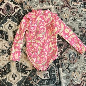 Mini Boden long sleeve swimsuit (2-3)